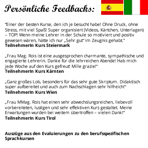 Fachspezifische Sprachkurse österreichweit